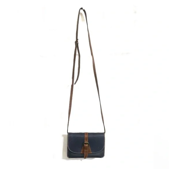 Vintage Patricia Nash Navy Blue leather crossbody bag - Picture 6 of 7